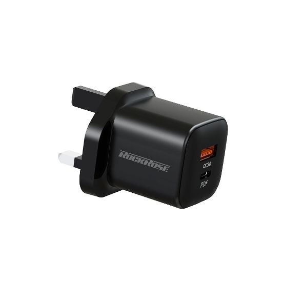 Ảnh của Cốc sạc 2 cổng ROCKROSE Powercube II G20 Travel Charger 20W PD (EU Plug) 