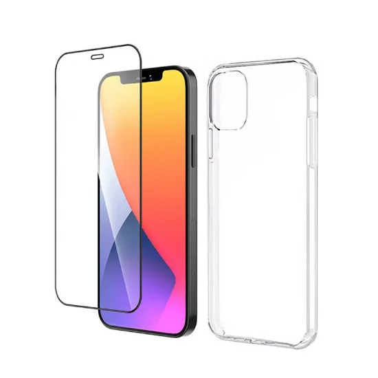Ảnh của Combo Ốp - Miếng dán cường lực Jinya space protecting iPhone 12