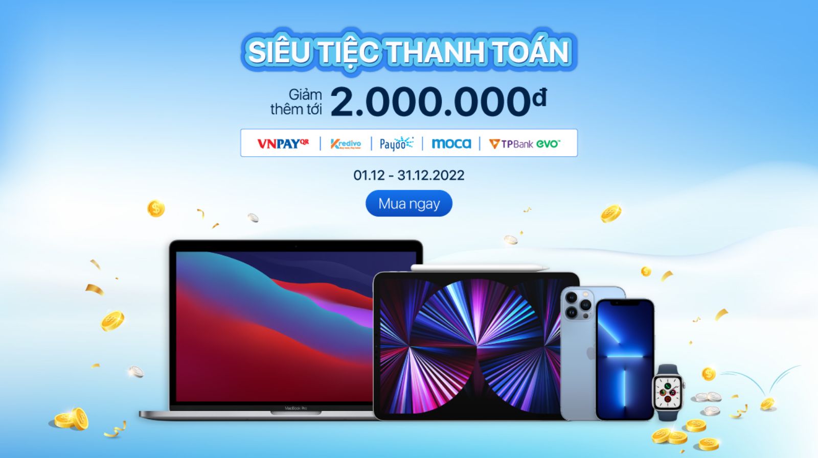 Hình ảnh cho danh mục Săn táo giá hời, ưu đãi cổng thanh toán đến 2 triệu đồng tại ShopDunk