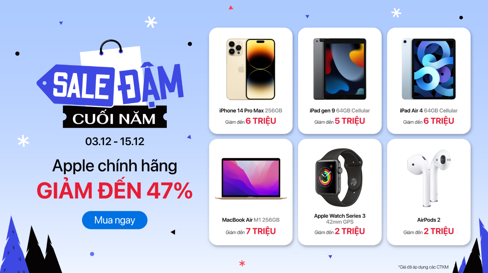 Hình ảnh cho danh mục ShopDunk bùng nổ sale đậm cuối năm giảm sốc tới 20 triệu đồng