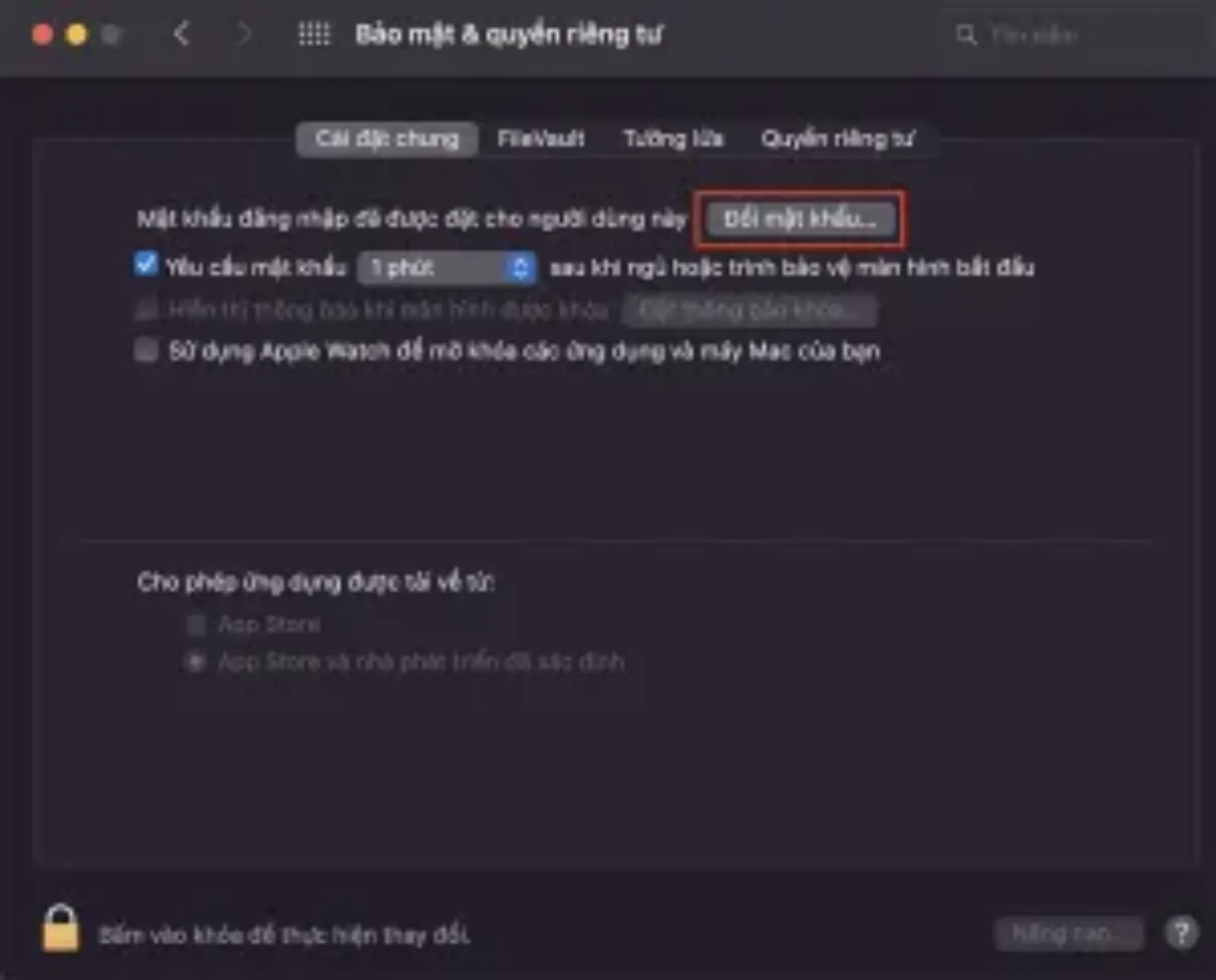 Hình ảnh cho danh mục Cách đổi mật khẩu MacBook M2: Đổi 2 loại mật khẩu quan trọng