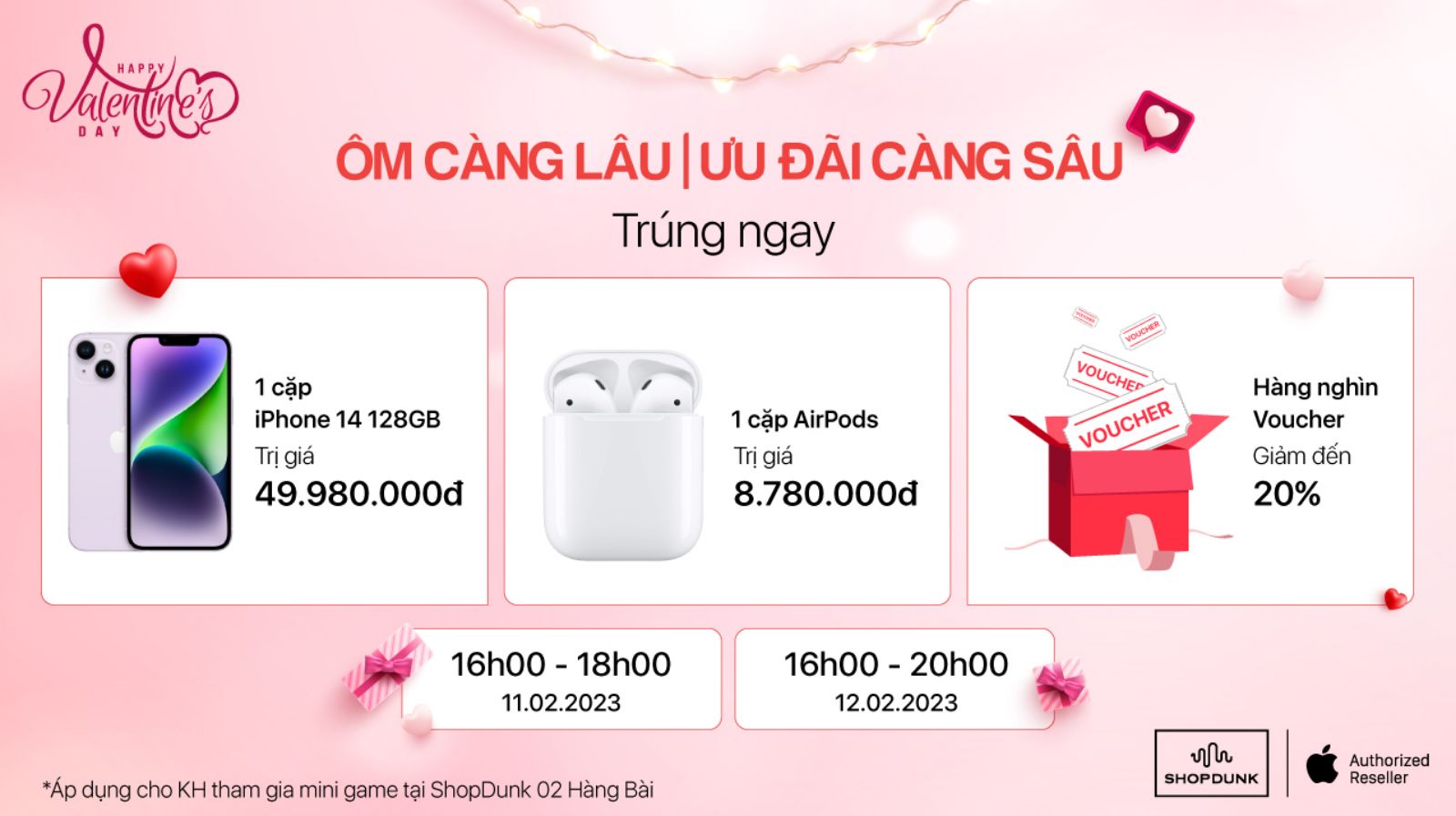 Hình ảnh cho danh mục SỞ HỮU CẶP IPHONE 14 VÀ AIRPODS 2 ‘’HOÀN TOÀN MIỄN PHÍ’’ TẠI SHOPDUNK CHƯA BAO GIỜ DỄ DÀNG ĐẾN THẾ!  