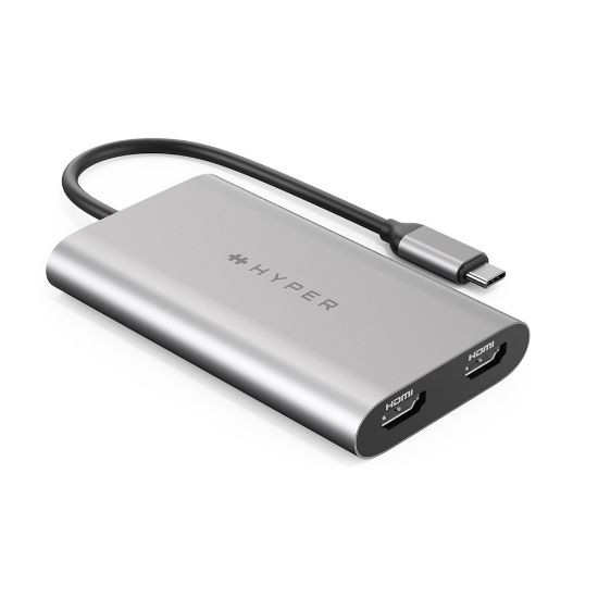 Picture of Hyperdrive Dual 4k HDMI (2-screen) port USB-C hub for Macbook M1/M2 - HDM1