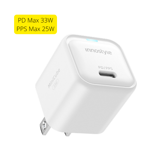 Ảnh của Sạc nhanh IIPD/PPS 33W INNOSTYLE MiniCube GAN  IC33PD White