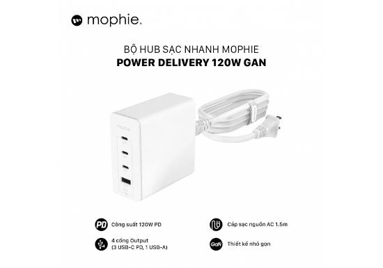 Ảnh của Sạc mophie PD 120W GaN