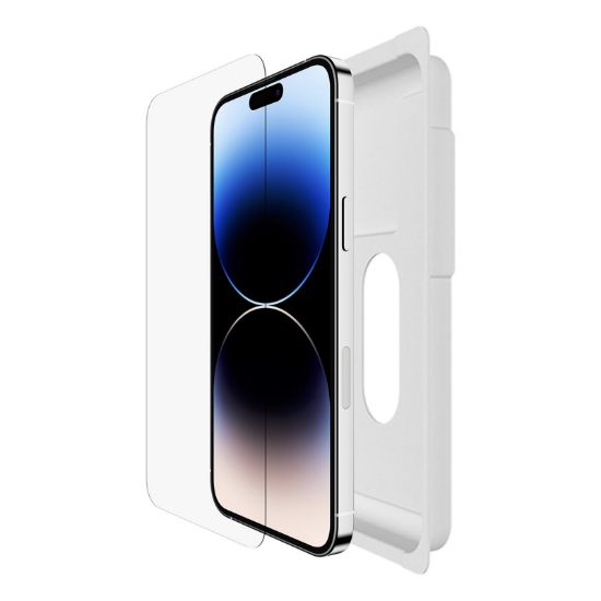 Ảnh của Miếng dán cường lực Belkin iPhone 14 Pro Max, có khung dán, kháng khuẩn