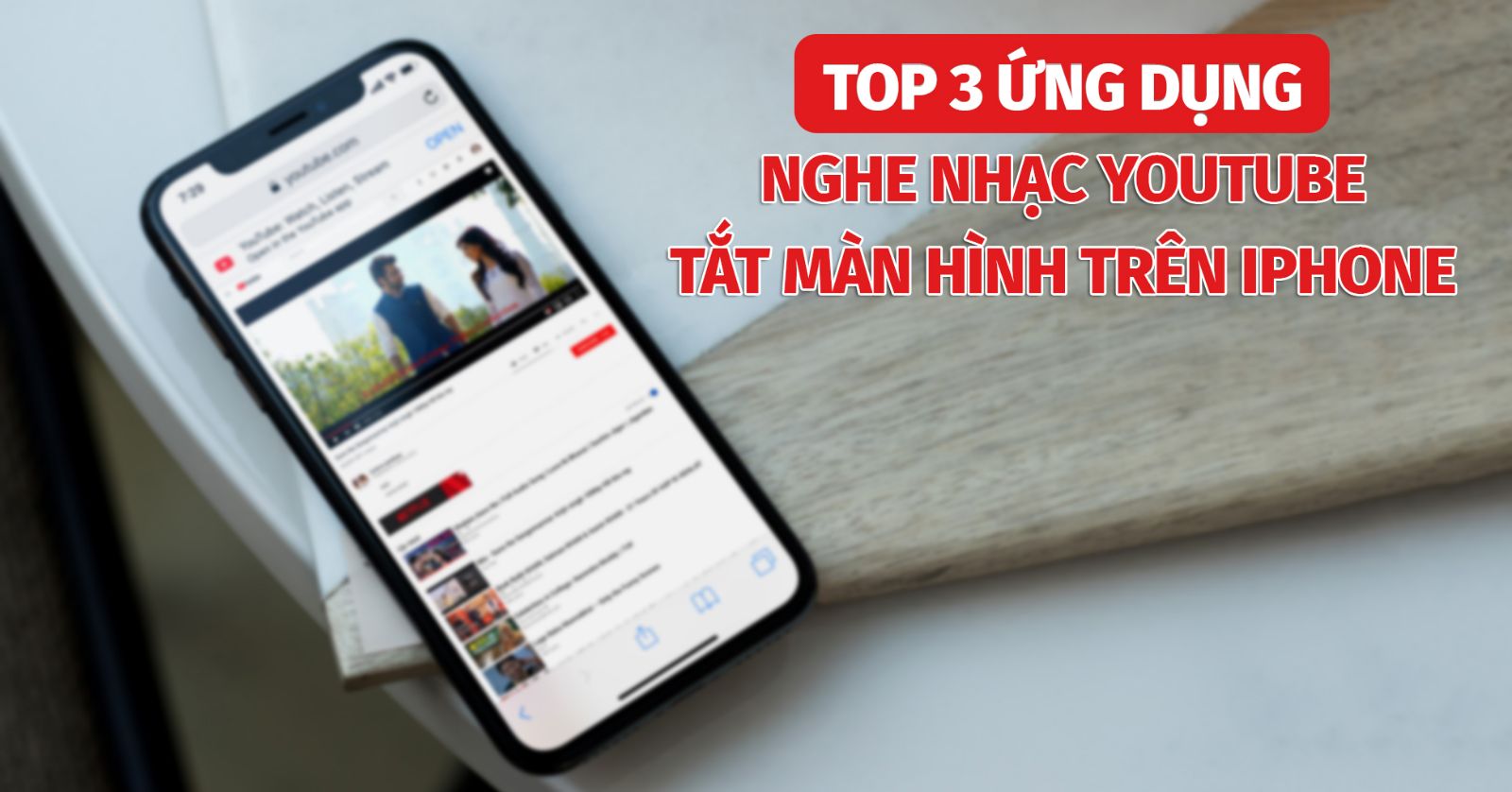Hình ảnh cho danh mục 3 App nghe nhạc Youtube khi màn hình tắt dành cho iPhone