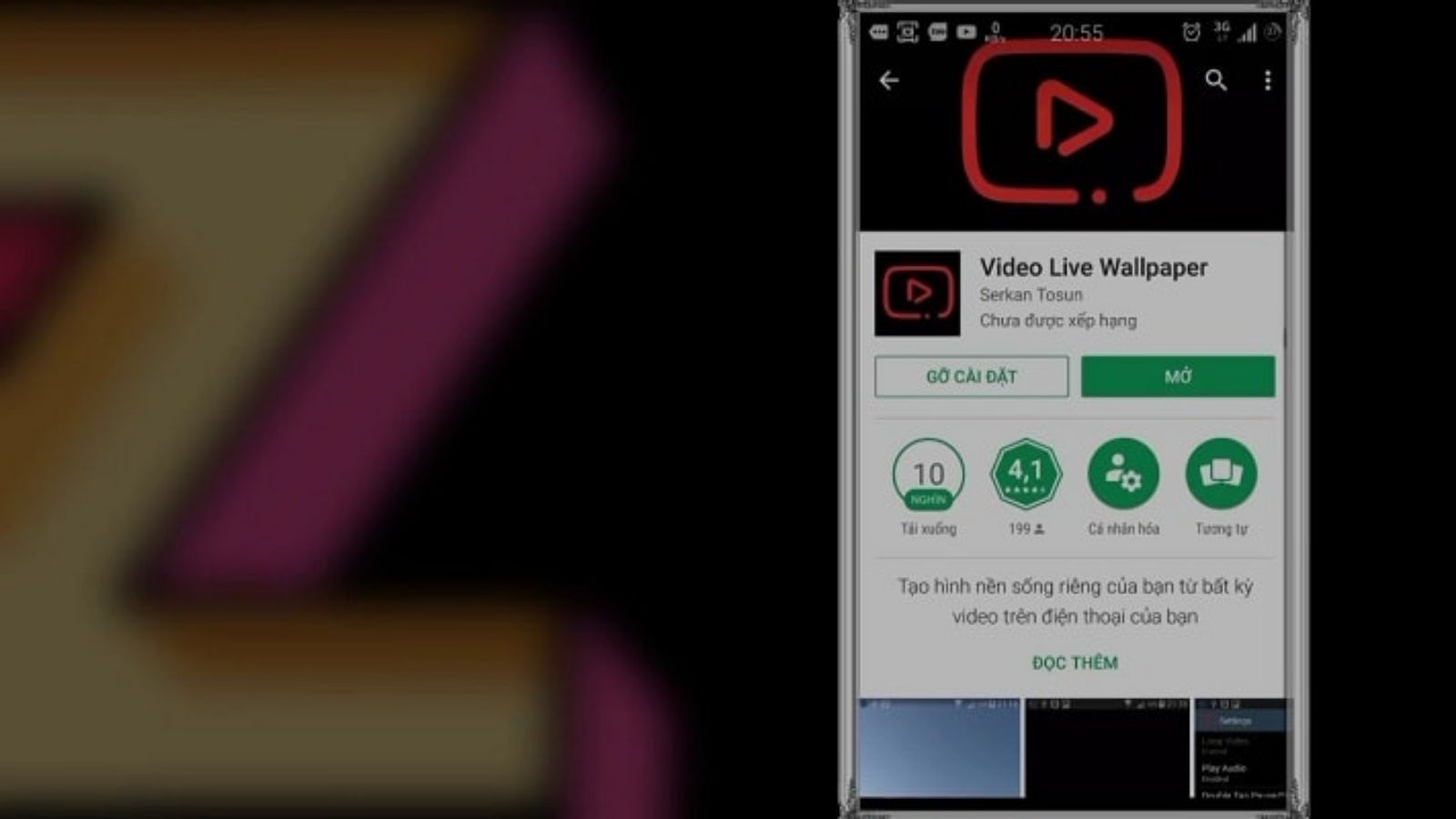 Hình ảnh cho danh mục Hướng dẫn cài video có nhạc làm hình nền Android cực cool
