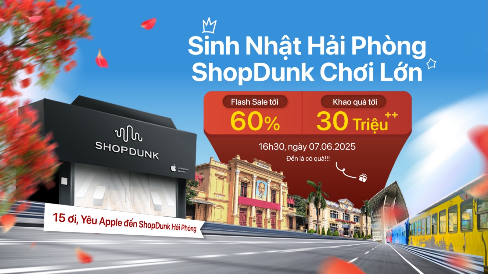 Hình ảnh cho danh mục Sinh nhật Hải Phòng, ShopDunk chơi lớn! 