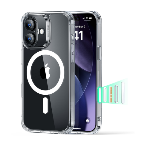Ảnh của Ốp lưng Classic Hybrid Case HaloLock cho iPhone 17 1A861 trong suốt ESR