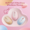 Ảnh của Chuột MicroPack Lifestyle 2.4G Bluetooth Dual Mode Soft Silicone Wireless Mouse MS-201W - Pink
