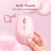 Ảnh của Chuột MicroPack Lifestyle 2.4G Bluetooth Dual Mode Soft Silicone Wireless Mouse MS-201W - Pink