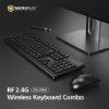 Ảnh của Bộ bàn phím chuột không dây MicroPack 2.4G wireless keyboard combo KM-205W - Black