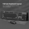 Ảnh của Bộ bàn phím chuột không dây MicroPack 2.4G wireless keyboard combo KM-205W - Black