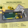 Ảnh của Bộ bàn phím chuột không dây Micropack KM-270W 3 Modes Rechareable Wireless Keyboard and Mouse Combo - Black