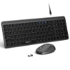 Ảnh của Bộ bàn phím chuột Micropack KM-268W 2.4G+Bluetooth Wirelesss Keyboard and Mouse Combo - Black