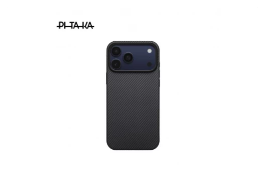 Ảnh của Ốp lưng iPhone 17 Pro Max - PITAKA Aramid UltraGuard - Black/Grey - KI1701PBM
