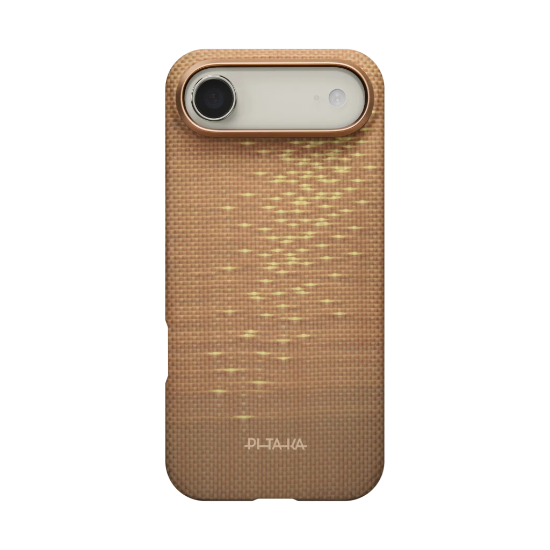 Ảnh của Ốp lưng iPhone 17 Air - PITAKA Ultra-Slim - Golden Glint - KI1703AG
