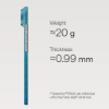 Ảnh của Ốp lưng iPhone 17 Air - PITAKA Ultra-Slim - Lucid Blue - KI1704AG