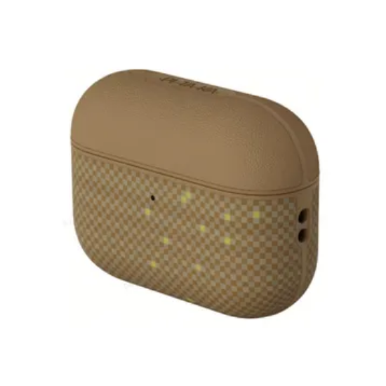 Ảnh của Ốp AirPods Pro 3 - PITAKA Aramid Fiber Magnetic - Golden Glint - APM2504