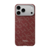 Ảnh của Ốp lưng iPhone 17 Pro - PITAKA Ultra-Slim (with PitaTap) - Monogram-Gold/Red - KI1702PTK