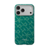 Ảnh của Ốp lưng iPhone 17 Pro - PITAKA Ultra-Slim (with PitaTap) - Monogram-Gold/Green - KI1701PTK