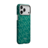 Ảnh của Ốp lưng iPhone 17 Pro Max - PITAKA Ultra-Slim (with PitaTap) - Monogram-Gold/Green - KI1701PTKP