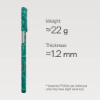 Ảnh của Ốp lưng iPhone 17 Pro Max - PITAKA Ultra-Slim (with PitaTap) - Monogram-Gold/Green - KI1701PTKP