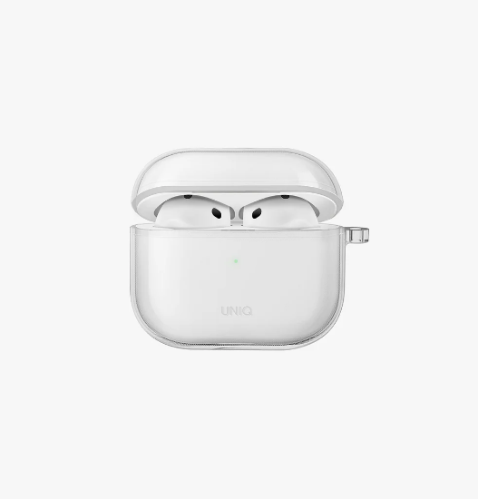 Ảnh của Vỏ bảo vệ UNIQ GLASE AIRPODS 4TH GEN (2024) HANG CASE - GLOSSY CLEAR (CLEAR)