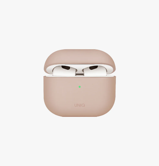 Ảnh của Vỏ bảo vệ UNIQ LINO HYBRID LIQUID SILICON AIRPODS 4TH GEN (2024) CASE - BLUSH (PINK)