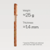 Ảnh của Ốp lưng iPhone 17 Pro - PITAKA Edge (with PitaTap) - Happiness Rides In - Amber 