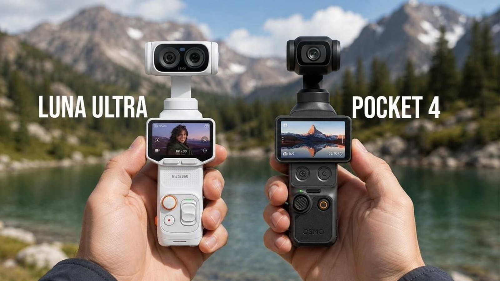 Hình ảnh cho danh mục Insta360 Luna Ultra vs DJI Pocket 4: Nên Chọn Camera Nào?