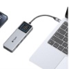 Ảnh của   Dây cáp Mazer 3in1 USB to Lightning / Micro /USB-C 1.0M/3.1A Fast Charging Cable-Black