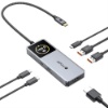 Ảnh của   Dây cáp Mazer 3in1 USB to Lightning / Micro /USB-C 1.0M/3.1A Fast Charging Cable-Black