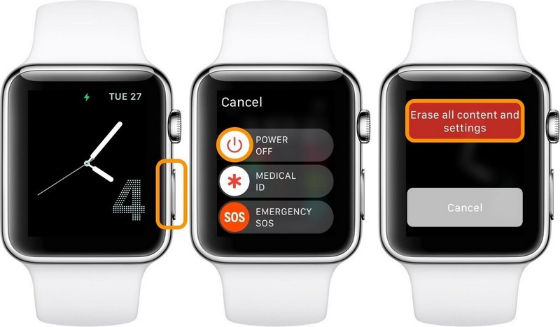 Reset Apple Watch