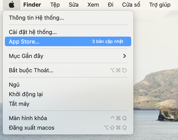 cập nhật app store