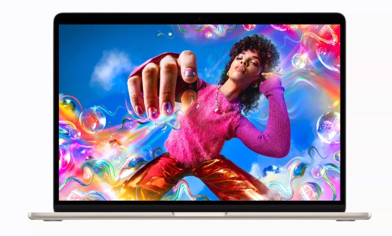 Chất lượng hình ảnh sắc nét với không gian hiển thị rộng lớn ở Air M2 15 inch 16GB 256GB