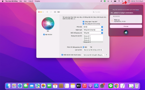 Giao tiếp nhanh với MacBook thông qua tính năng Siri của máy