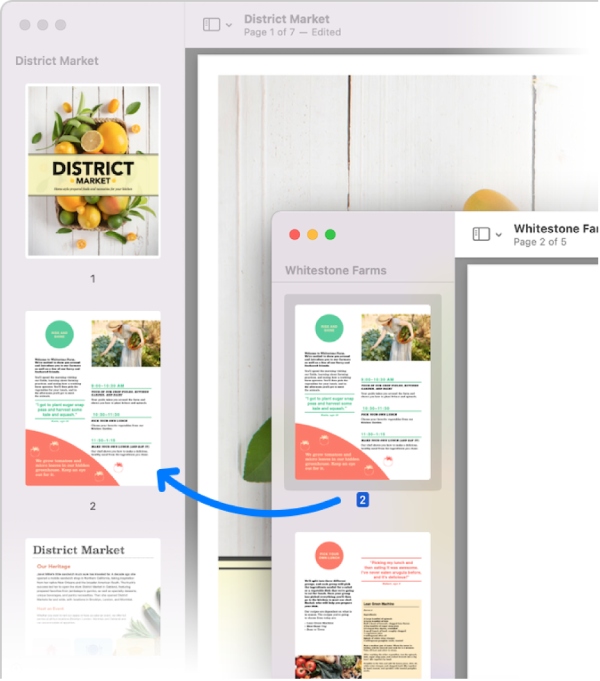 Kết hợp các file pdf trong preview