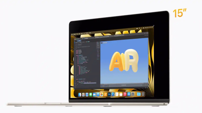 MacBook Air M2 15 inch 8GB 512GB có độ dày 11.5mm