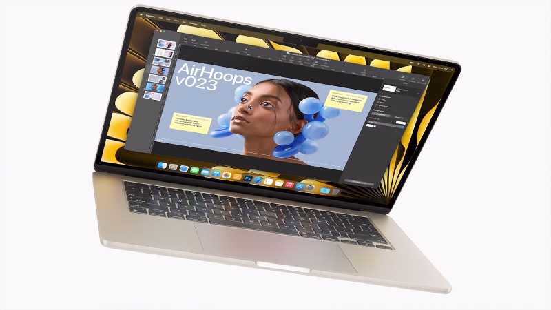 MacBook Air M2 15 inch 8GB 512GB có thời lượng pin lên đến 18 giờ