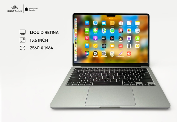 Màn hình sắc nét của MacBook cho trải nghiệm hình ảnh, video tuyệt vời