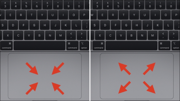 Thao tác mở và đóng Launchpad thông qua phần touchpad