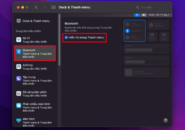 Thêm biểu tượng ứng dụng bluetooth vào thanh menu trạng thái