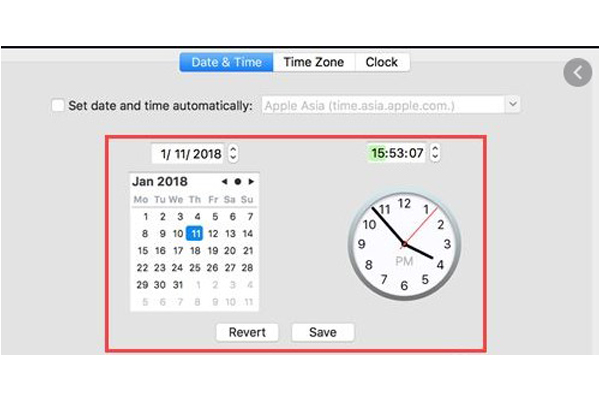Facetime Macbook sẽ gặp lỗi nếu hệ thống không có thời gian chính xác. Facetime Macbook sẽ gặp lỗi nếu hệ thống không có thời gian chính xác.