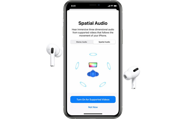 kiểm tra âm thanh không gian trên AirPods 3