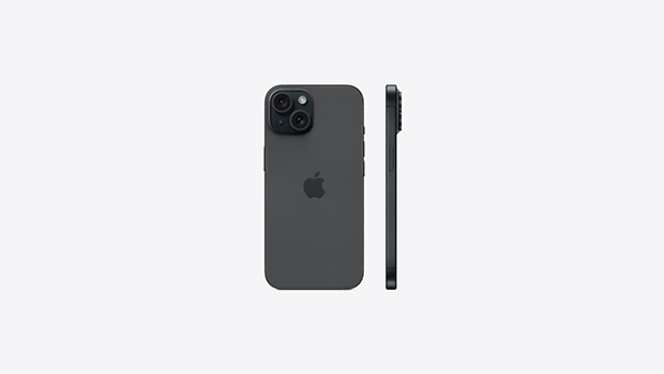 Ảnh chụp xa lấy toàn diện vẻ ngoài của iPhone 15 Pro/Pro Max màu Titan Đen