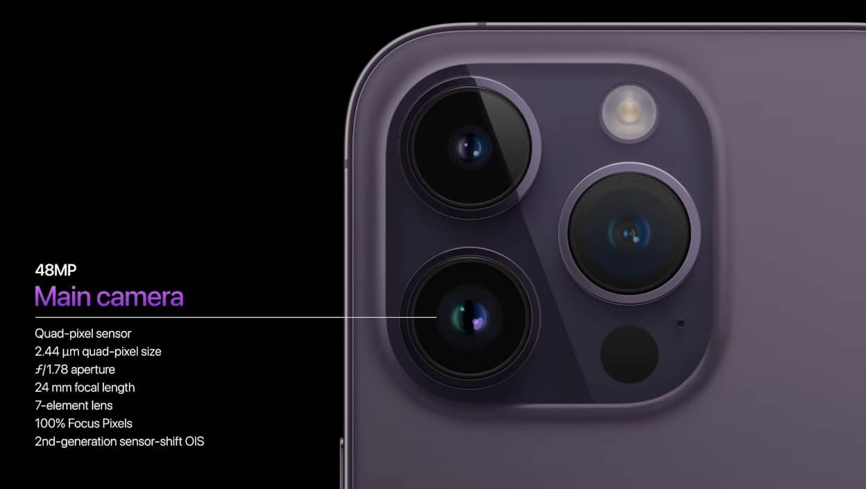 Camera sau có độ phân giải lên đến 48MP giúp quay video 8K và chụp ảnh sắc nét hơn
