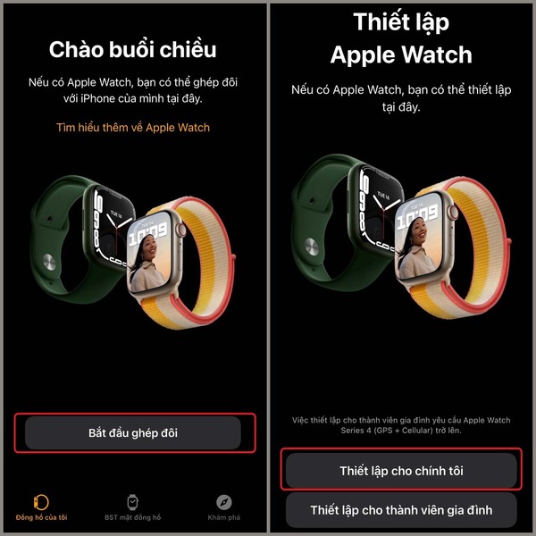 Thiết lập tìm kiếm Apple Watch trên iPhone