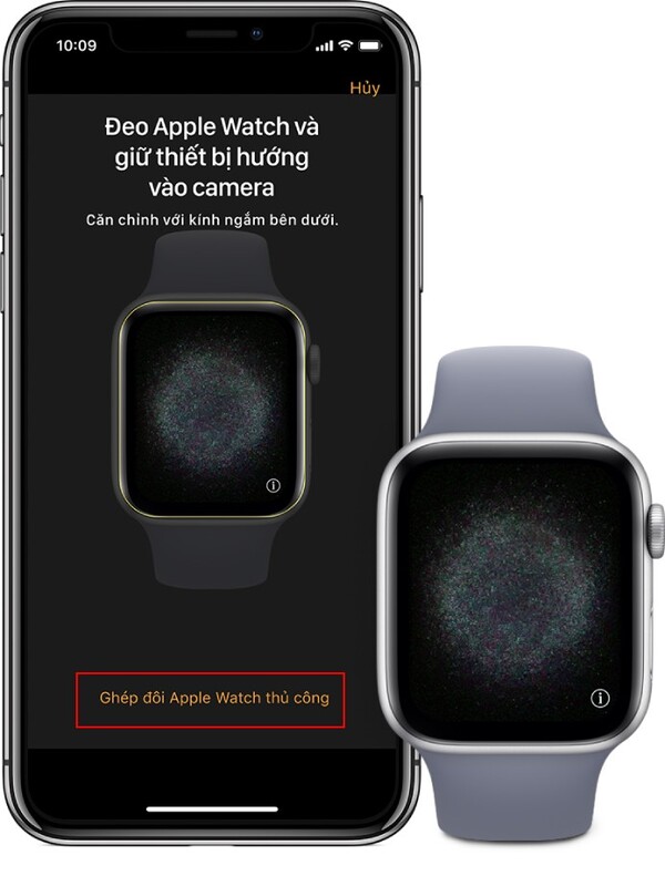 Chọn Ghép đôi Apple Watch thủ công